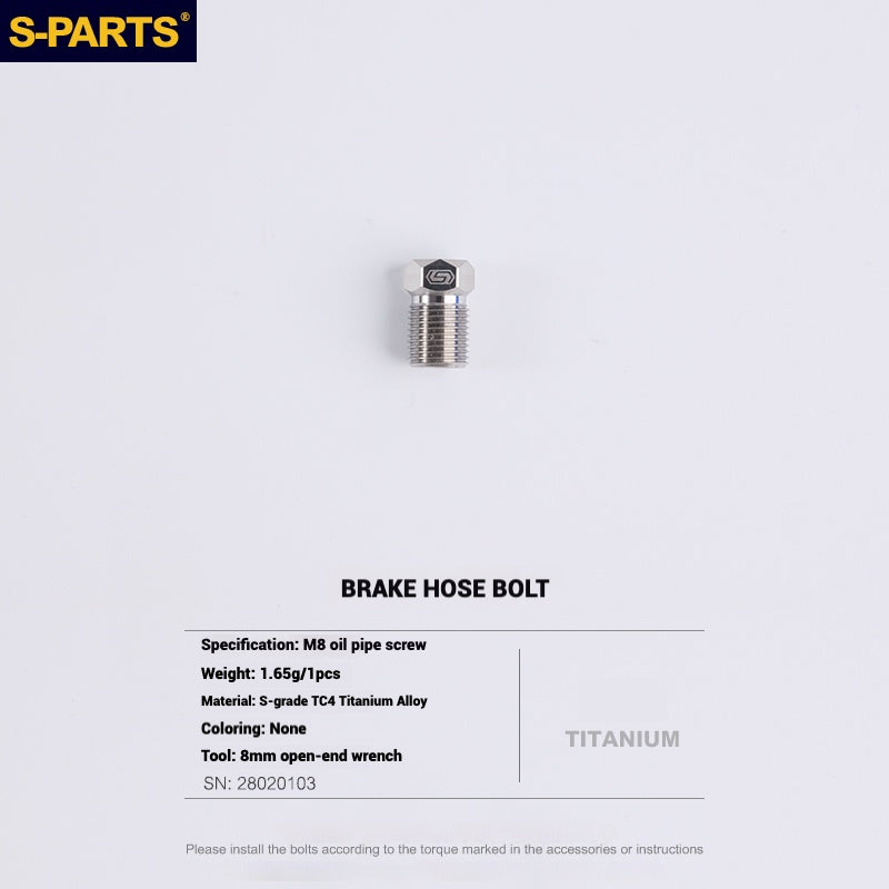 S-PARTS Titanium Bolt Upgrade Kit for SRAM Maven Brakes — CNC Precision — Lightweight — Full Color Options