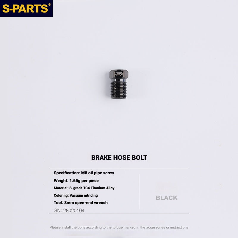 S-PARTS Titanium Bolt Upgrade Kit for SRAM Maven Brakes — CNC Precision — Lightweight — Full Color Options