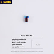 S-PARTS Titanium Bolt Upgrade Kit for SRAM Maven Brakes — CNC Precision — Lightweight — Full Color Options