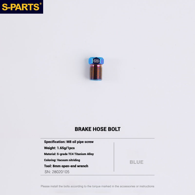 S-PARTS Titanium Bolt Upgrade Kit for SRAM Maven Brakes — CNC Precision — Lightweight — Full Color Options