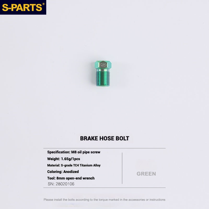 S-PARTS Titanium Bolt Upgrade Kit for SRAM Maven Brakes — CNC Precision — Lightweight — Full Color Options