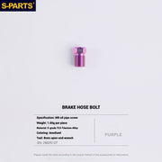 S-PARTS Titanium Bolt Upgrade Kit for SRAM Maven Brakes — CNC Precision — Lightweight — Full Color Options