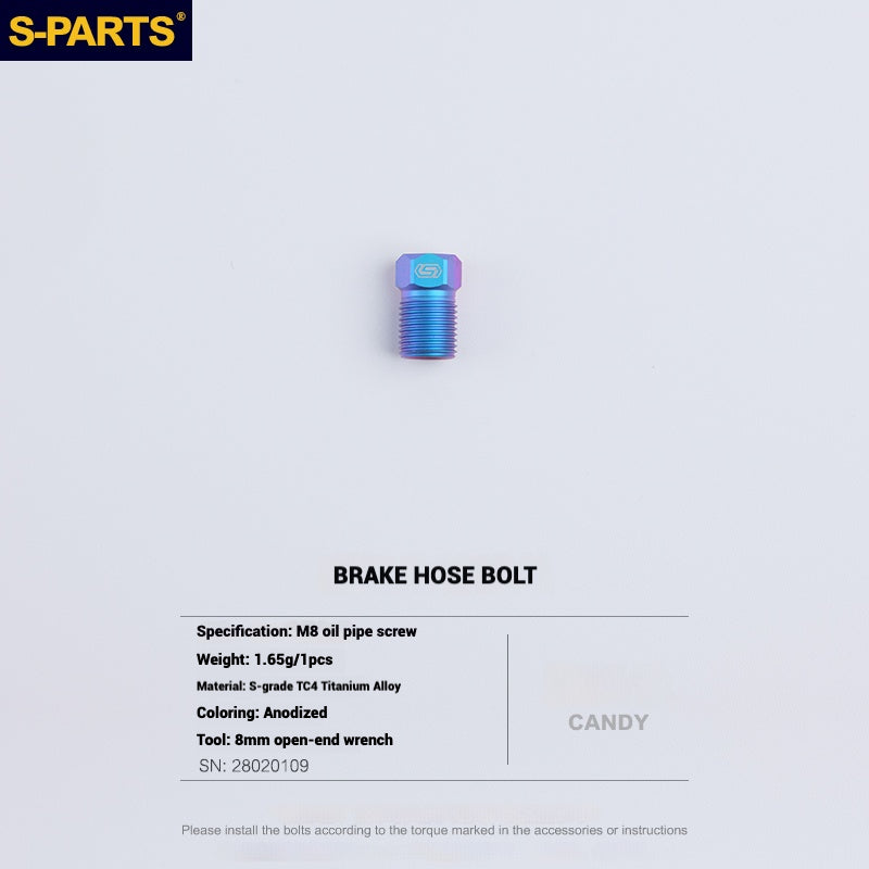 S-PARTS Titanium Bolt Upgrade Kit for SRAM Maven Brakes — CNC Precision — Lightweight — Full Color Options