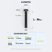 S-PARTS Titanium Bolt Upgrade Kit for SRAM Maven Brakes — CNC Precision — Lightweight — Full Color Options
