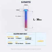 S-PARTS Titanium Bolt Upgrade Kit for SRAM Maven Brakes — CNC Precision — Lightweight — Full Color Options