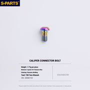 S-PARTS Titanium Bolt Upgrade Kit for SRAM Maven Brakes — CNC Precision — Lightweight — Full Color Options