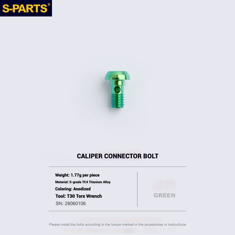 S-PARTS Titanium Bolt Upgrade Kit for SRAM Maven Brakes — CNC Precision — Lightweight — Full Color Options