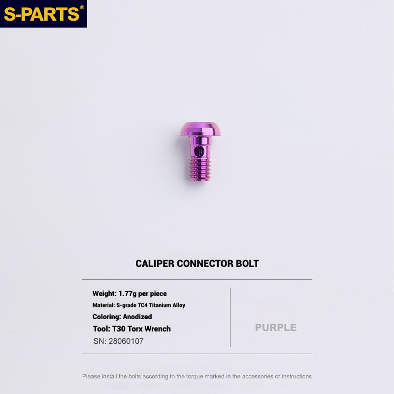 S-PARTS Titanium Bolt Upgrade Kit for SRAM Maven Brakes — CNC Precision — Lightweight — Full Color Options
