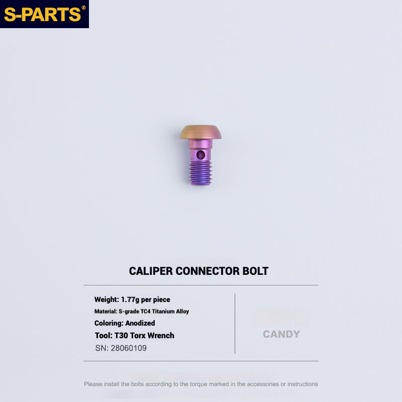 S-PARTS Titanium Bolt Upgrade Kit for SRAM Maven Brakes — CNC Precision — Lightweight — Full Color Options
