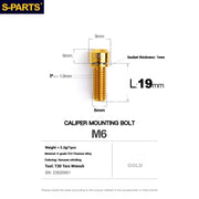 S-PARTS Titanium Bolt Upgrade Kit for SRAM Maven Brakes — CNC Precision — Lightweight — Full Color Options