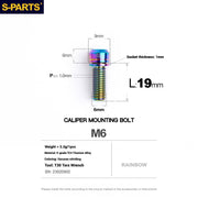 S-PARTS Titanium Bolt Upgrade Kit for SRAM Maven Brakes — CNC Precision — Lightweight — Full Color Options