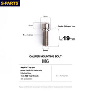 S-PARTS Titanium Bolt Upgrade Kit for SRAM Maven Brakes — CNC Precision — Lightweight — Full Color Options