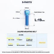 S-PARTS Titanium Bolt Upgrade Kit for SRAM Maven Brakes — CNC Precision — Lightweight — Full Color Options