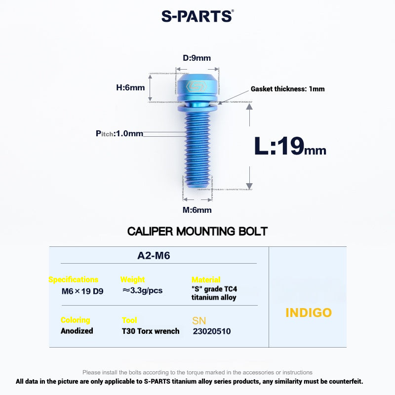 S-PARTS Titanium Bolt Upgrade Kit for SRAM Maven Brakes — CNC Precision — Lightweight — Full Color Options
