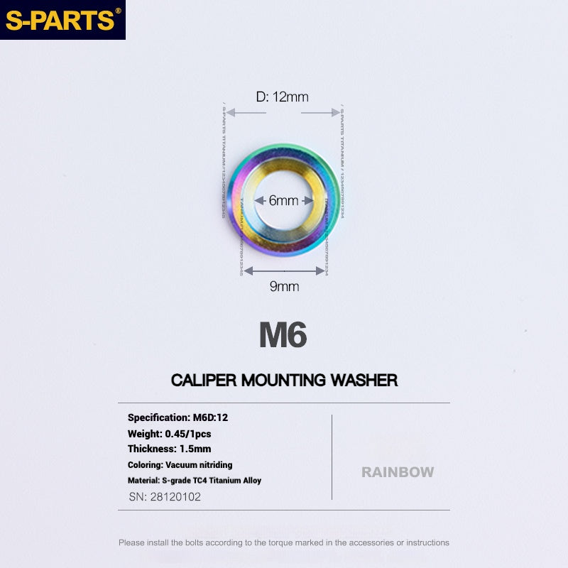 S-PARTS Titanium Bolt Upgrade Kit for SRAM Maven Brakes — CNC Precision — Lightweight — Full Color Options