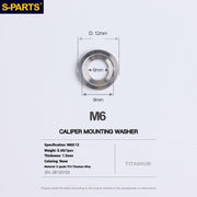 S-PARTS Titanium Bolt Upgrade Kit for SRAM Maven Brakes — CNC Precision — Lightweight — Full Color Options