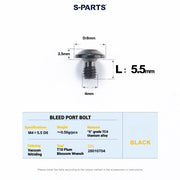 S-PARTS Titanium Bolt Upgrade Kit for SRAM Maven Brakes — CNC Precision — Lightweight — Full Color Options