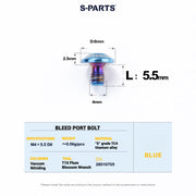 S-PARTS Titanium Bolt Upgrade Kit for SRAM Maven Brakes — CNC Precision — Lightweight — Full Color Options