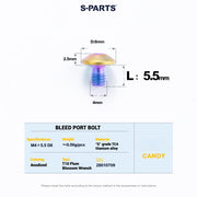 S-PARTS Titanium Bolt Upgrade Kit for SRAM Maven Brakes — CNC Precision — Lightweight — Full Color Options