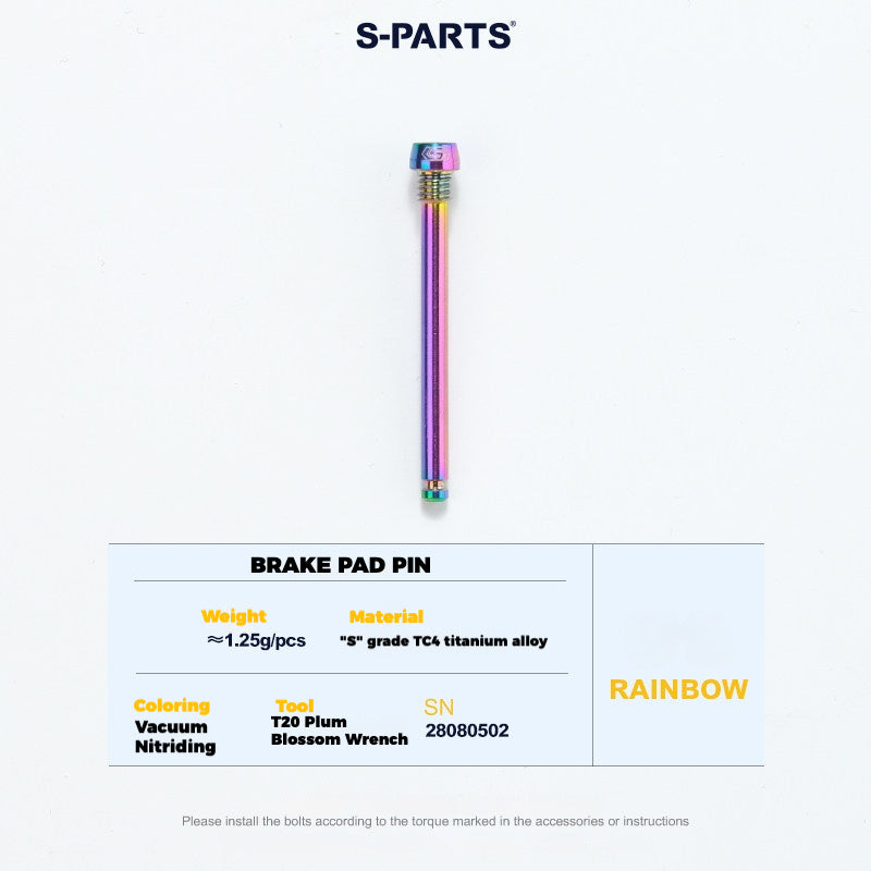 S-PARTS Titanium Bolt Upgrade Kit for SRAM Maven Brakes — CNC Precision — Lightweight — Full Color Options