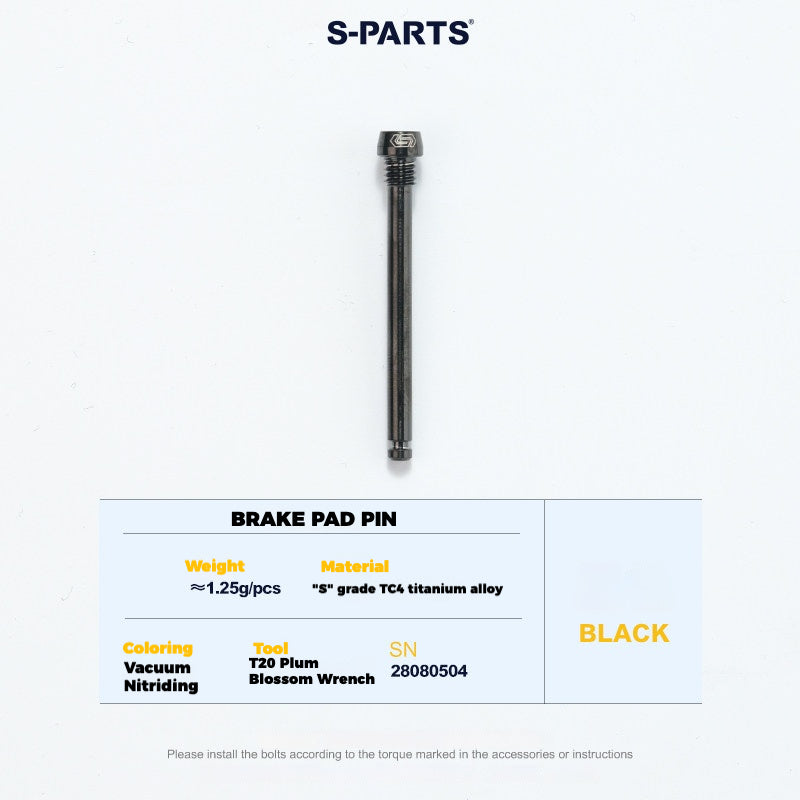 S-PARTS Titanium Bolt Upgrade Kit for SRAM Maven Brakes — CNC Precision — Lightweight — Full Color Options