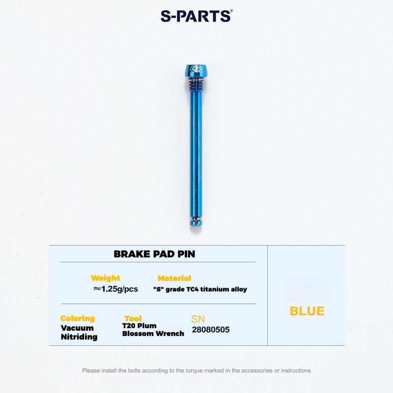 S-PARTS Titanium Bolt Upgrade Kit for SRAM Maven Brakes — CNC Precision — Lightweight — Full Color Options