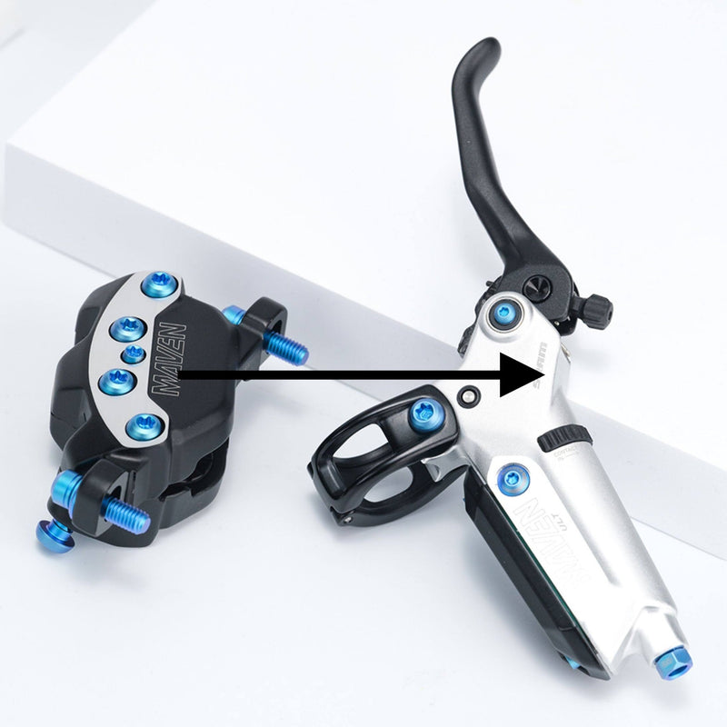 S-PARTS Titanium Bolt Upgrade Kit for SRAM Maven Brakes — CNC Precision — Lightweight — Full Color Options
