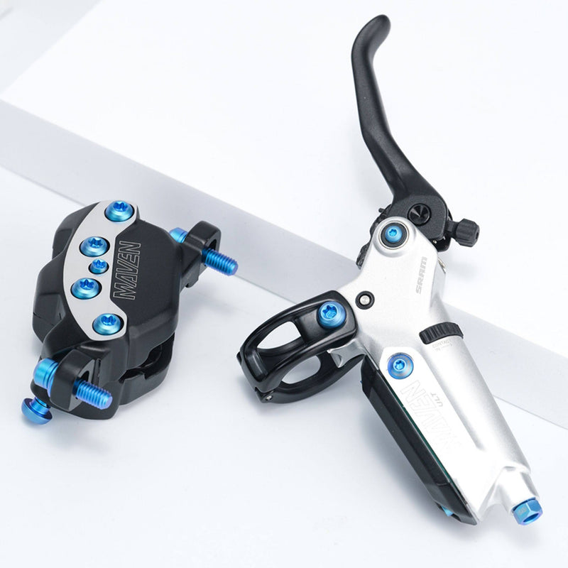 S-PARTS Titanium Bolt Upgrade Kit for SRAM Maven Brakes — CNC Precision — Lightweight — Full Color Options