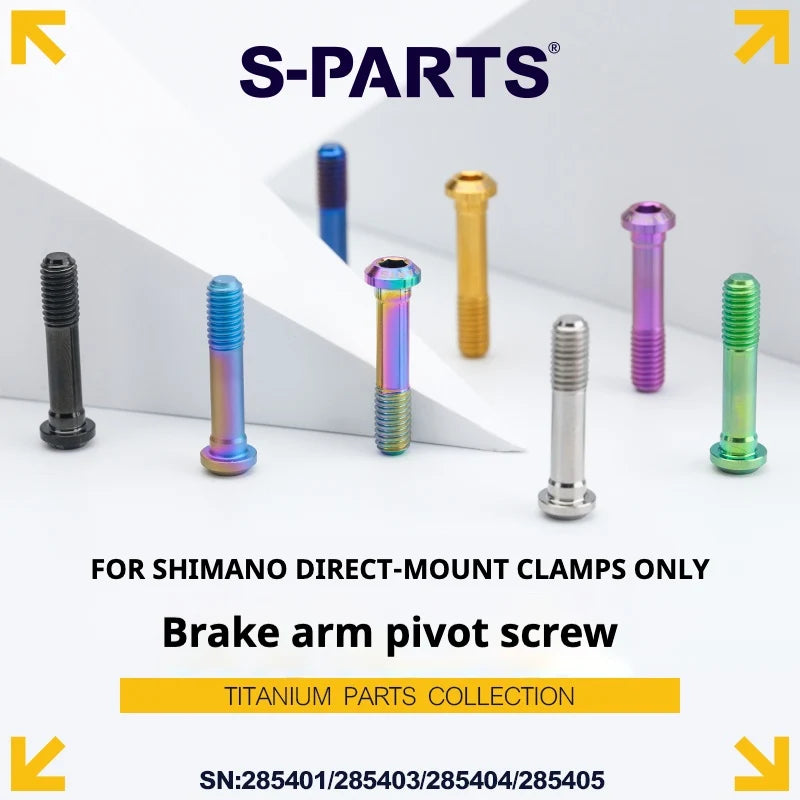 S-PARTS Titanium Brake Arm Pivot Screw Shimano Direct-Mount C-Brake Calipers