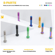 S-PARTS Titanium Brake Arm Pivot Screw Shimano Direct-Mount C-Brake Calipers