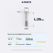 S-PARTS Titanium Brake Arm Pivot Screw Shimano Direct-Mount C-Brake Calipers L29