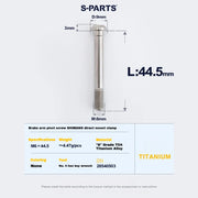 S-PARTS Titanium Brake Arm Pivot Screw Shimano Direct-Mount C-Brake Calipers L44.5