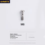 S-PARTS Titanium Brake Caliper Body Bolt Shimano R9120/R8070/M9120/M8100 & SRAM RED/FORCE