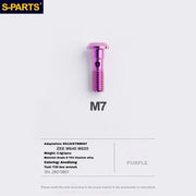 S-PARTS Titanium Brake Caliper Body Bolt Shimano R9120/R8070/M9120/M8100 & SRAM RED/FORCE Purple