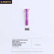 S-PARTS Titanium Brake Caliper Body Bolt Shimano R9120/R8070/M9120/M8100 & SRAM RED/FORCE Purple