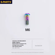 S-PARTS Titanium Brake Caliper Body Bolt Shimano R9120/R8070/M9120/M8100 & SRAM RED/FORCE Rainbow
