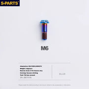 S-PARTS Titanium Brake Caliper Body Bolt Shimano R9120/R8070/M9120/M8100 & SRAM RED/FORCE Blue