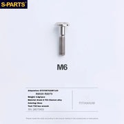 S-PARTS Titanium Brake Caliper Body Bolt Shimano R9120/R8070/M9120/M8100 & SRAM RED/FORCE