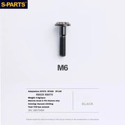 S-PARTS Titanium Brake Caliper Body Bolt Shimano R9120/R8070/M9120/M8100 & SRAM RED/FORCE Black