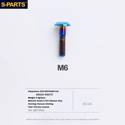 S-PARTS Titanium Brake Caliper Body Bolt Shimano R9120/R8070/M9120/M8100 & SRAM RED/FORCE Blue