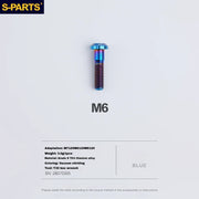 S-PARTS Titanium Brake Caliper Body Bolt Shimano R9120/R8070/M9120/M8100 & SRAM RED/FORCE