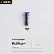 S-PARTS Titanium Brake Caliper Body Bolt Shimano R9120/R8070/M9120/M8100 & SRAM RED/FORCE Blue