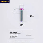 S-PARTS Titanium Brake Caliper Body Bolt Shimano R9120/R8070/M9120/M8100 & SRAM RED/FORCE