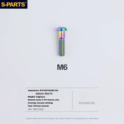 S-PARTS Titanium Brake Caliper Body Bolt Shimano R9120/R8070/M9120/M8100 & SRAM RED/FORCE Rainbow