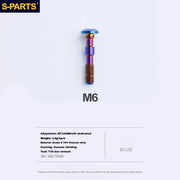 S-PARTS Titanium Brake Caliper Body Bolt Shimano R9120/R8070/M9120/M8100 & SRAM RED/FORCE Blue