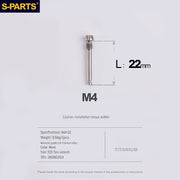 S-PARTS Titanium Brake Pad Pin Retainer for Shimano / SRAM / Magura / Hope Disc Brakes