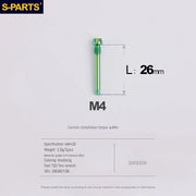 S-PARTS Titanium Brake Pad Pin Retainer Shimano / SRAM / Magura / HOPE Disc Brakes Green