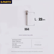 S-PARTS Titanium Brake Pad Pin Retainer Shimano / SRAM / Magura / HOPE Disc Brakes