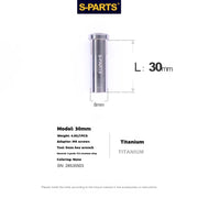 S-PARTS Titanium C-Clamp Fixing Nut M6, 8–40mm 30mm