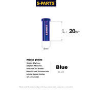 S-PARTS Titanium C-Clamp Fixing Nut M6, 8–40mm